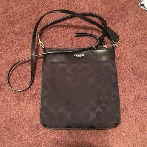 Black coach cross body